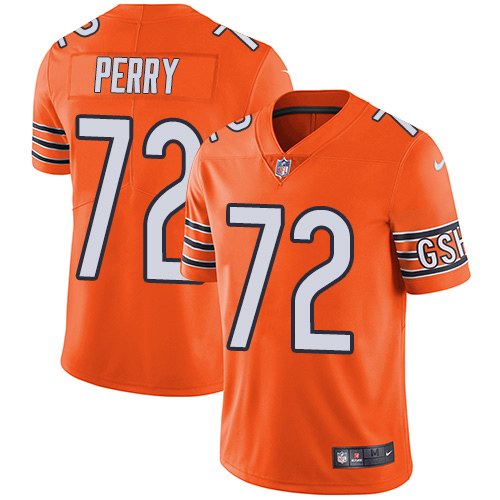 Nike Bears 72 William Perry Orange Youth Vapor Untouchable Limited Jersey