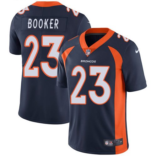 Nike Broncos 23 Devontae Booker Navy Youth Vapor Untouchable Limited Jersey