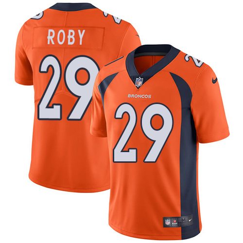 Nike Broncos 29 Bradley Roby Orange Youth Vapor Untouchable Limited Jersey