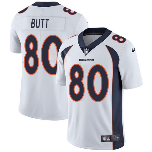 Nike Broncos 80 Jake Butt White Youth Vapor Untouchable Limited Jersey