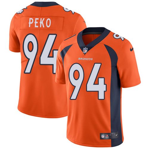 Nike Broncos 94 Domata Peko Orange Youth Vapor Untouchable Limited Jersey