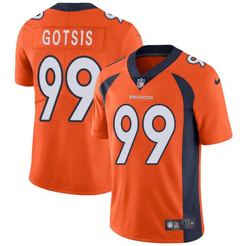 Nike Broncos 99 Adam Gotsis Orange Youth Vapor Untouchable Limited Jersey