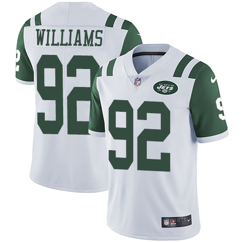 Nike Jets 92 Leonard Williams White Youth Vapor Untouchable Limited Jersey