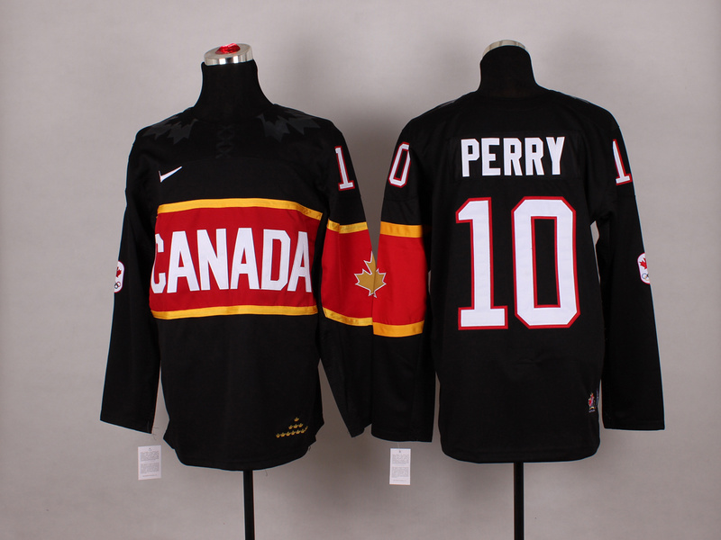 Canada 10 Perry Black 2014 Olympics Jerseys