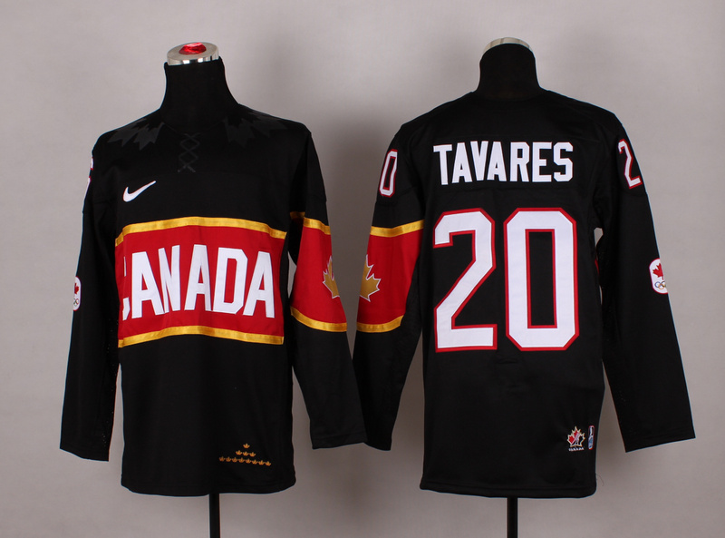 Canada 20 Tavares Black 2014 Olympics Jerseys