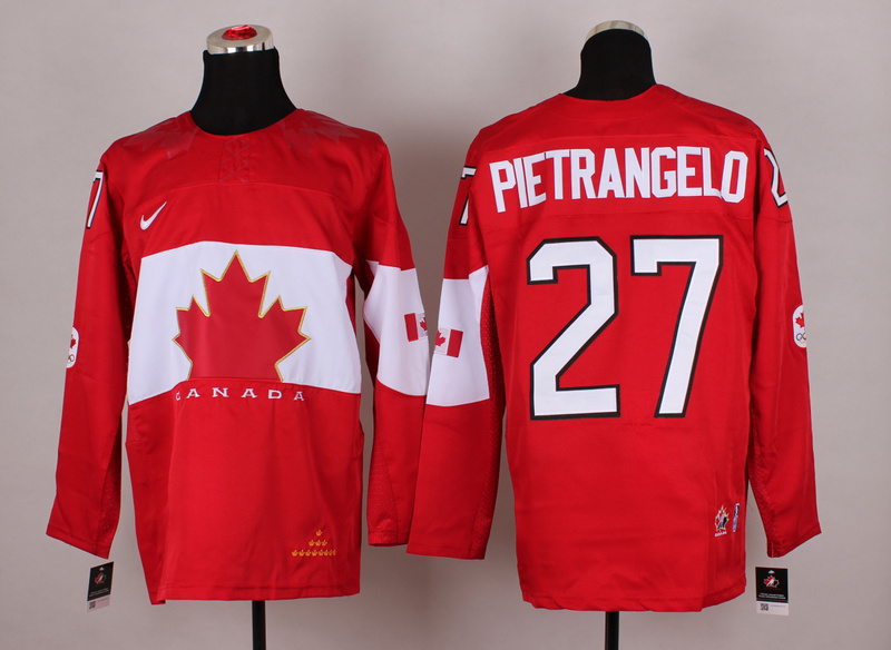 Canada 27 Pietrangelo Red 2014 Olympics Jerseys