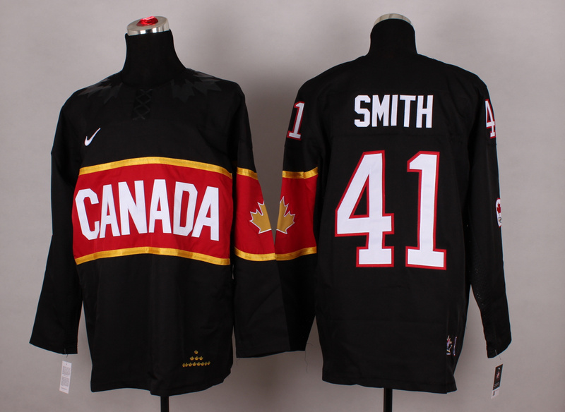 Canada 41 Smith Black 2014 Olympics Jerseys