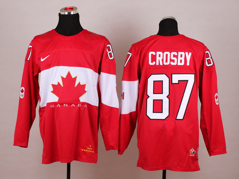 Canada 87 Crosby Red 2014 Olympics Jerseys