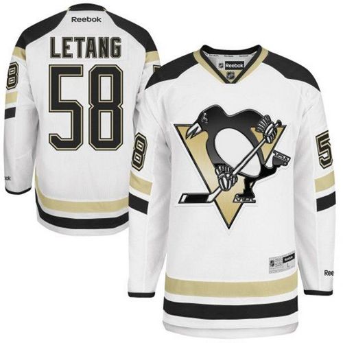 Penguins 58 Letang White 2014 Stadium Series Jerseys