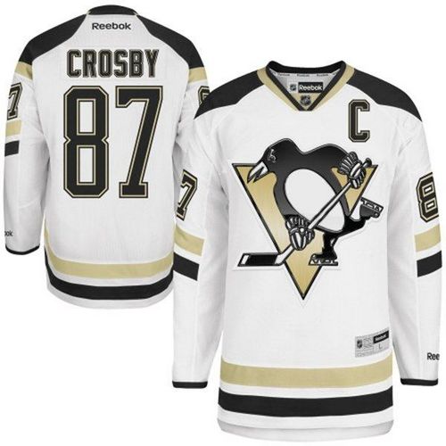 Penguins 87 Crosby White 2014 Stadium Series Jerseys