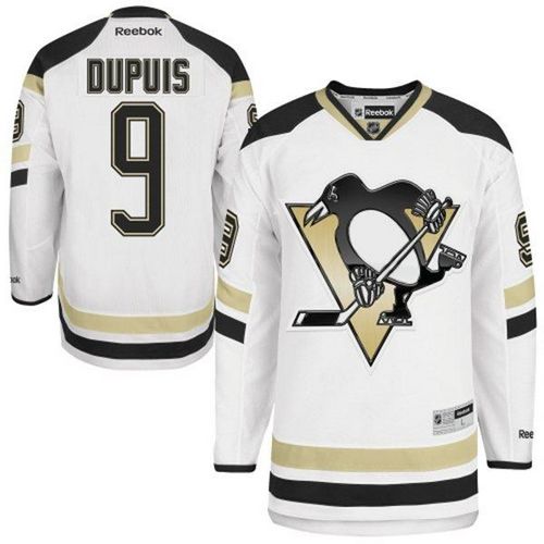 Penguins 9 Dupuis White 2014 Stadium Series Jerseys