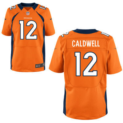 Nike Broncos 12 Andre Caldwell Orange Elite Jersey