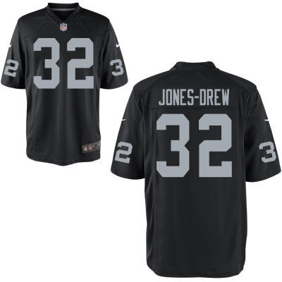 Nike Raiders 32 Jones-Drew Black Game Jerseys