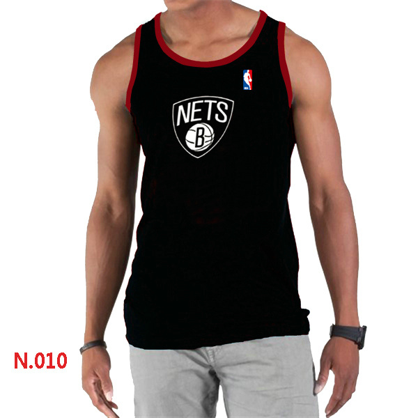 Brooklyn Nets Big & Tall Primary Logo Men Black Tank Top