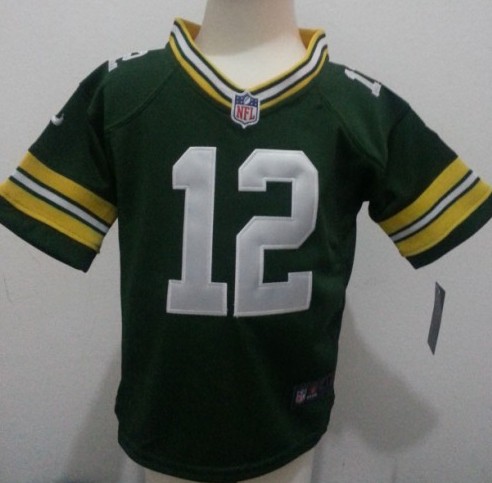 Nike Packers 12 Rodgers Green Toddler Game Jerseys