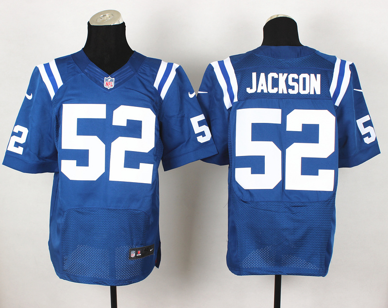 Nike Colts 52 Jackson Blue Elite Jerseys