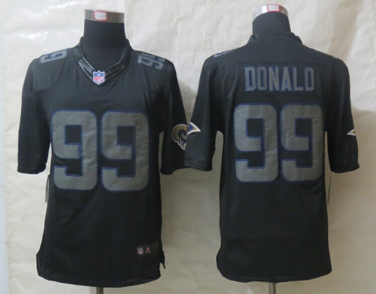 Nike Rams 99 Donald Black Impact Black Limited Jerseys
