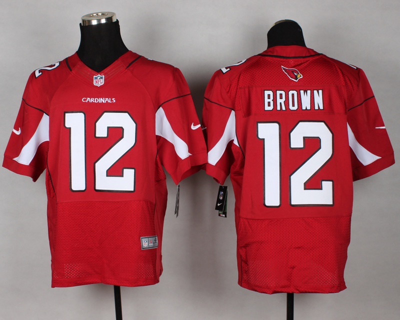 Nike Cardinals 12 Brown Red Elite Jersey