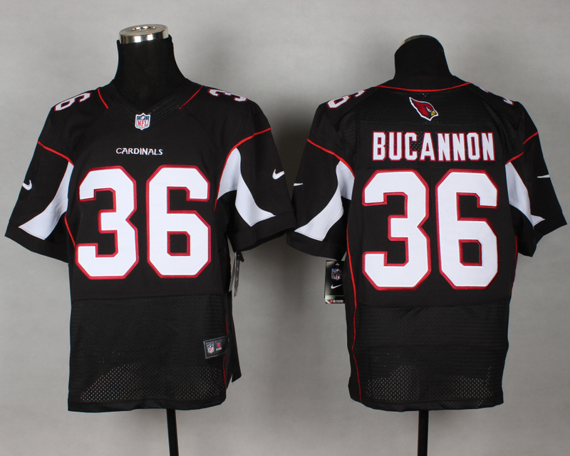 Nike Cardinals 36 Bucannon Black Elite Jersey