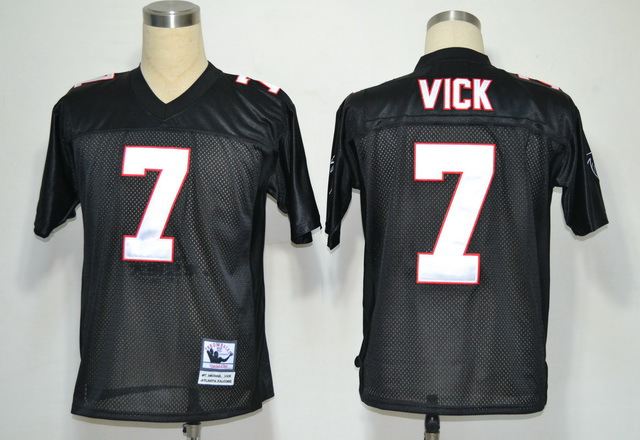 Atlanta Falcons 7 Michael Vick Black M&N Jersey
