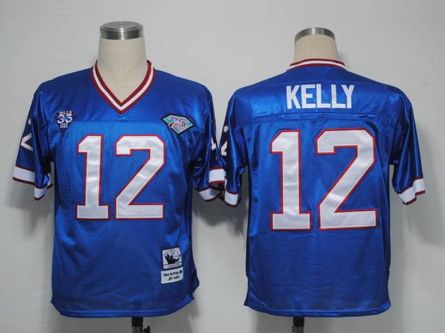 Bills 12 Kelly Blue 1994 M&N Jersey