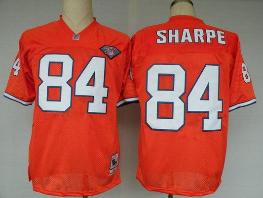 Broncos 84 Shannon Sharpe Orange 1994 Throwback Jersey