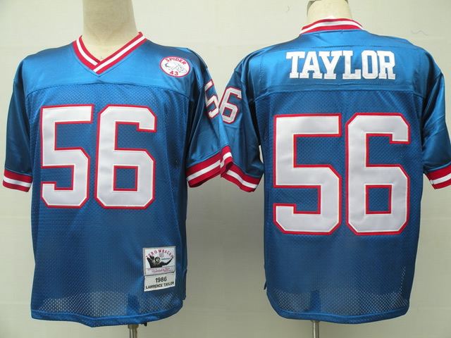 Giants 56 Taylor Blue Throwback Jersey