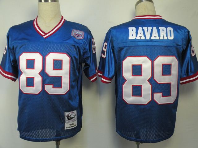 Giants 89 Mark Bavaro Blue Throwback Jersey
