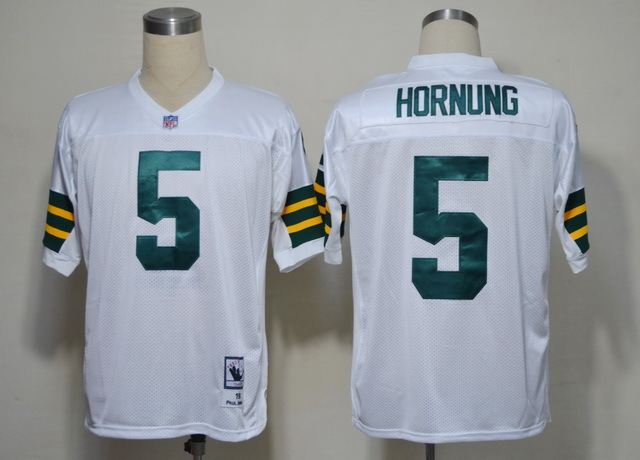 Packers Packers 5 Horning White Throwback Jersey