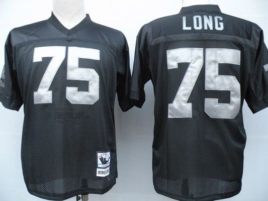 Raiders 75 Long Black M&N Jersey
