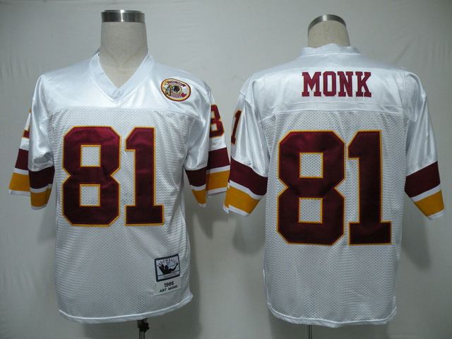 Redskins 81 Monk White M&N Jersey