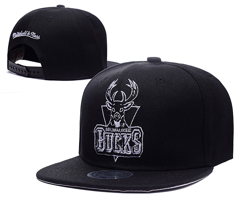 Bucks Team Logo Black Adjustable Hat LH