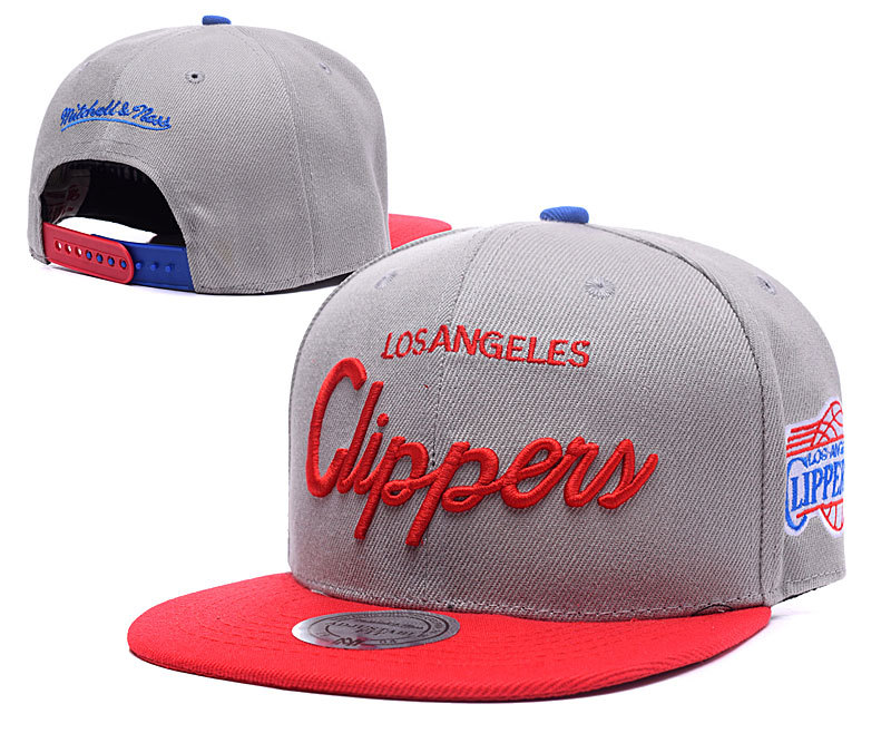 Clippers Team Logo Grey Adjustable Hat LH