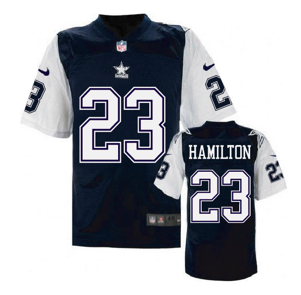 Nike Cowboys 23 Jakar Hamilton Blue Throwback Elite Jersey