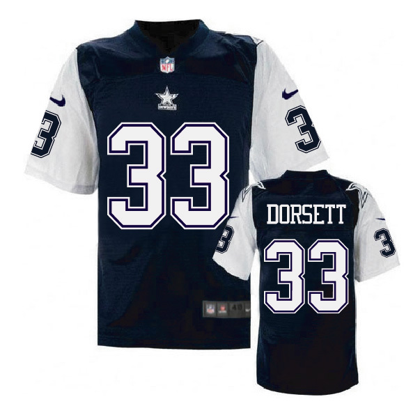 Nike Cowboys 33 Tony Dorsett Blue Throwback Elite Jersey