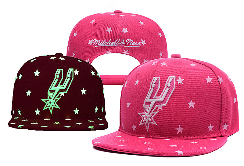 Spurs Pink Mitchell & Ness Adjustable Luminous Hat YD