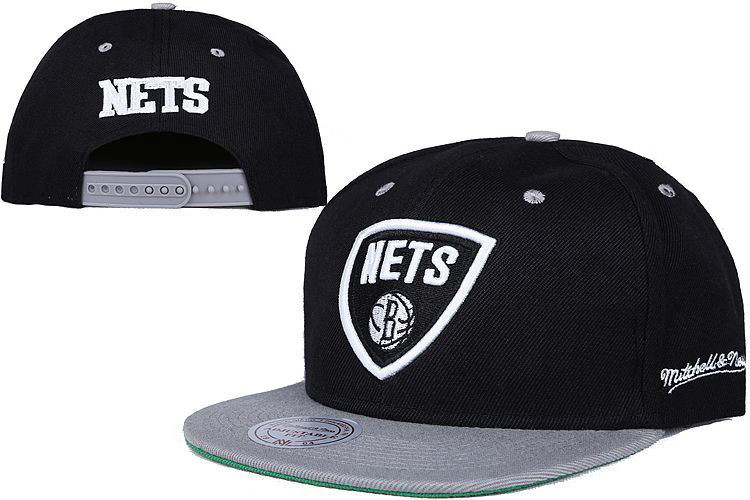 Nets Fresh Logo Black Adjustable Hat LT