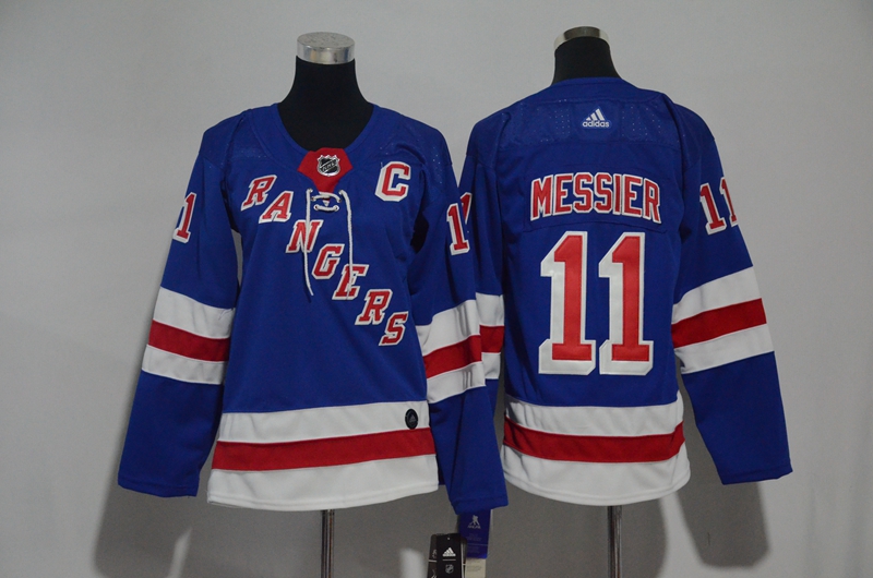 Rangers 11 Mark Messier Blue Youth Adidas Jersey