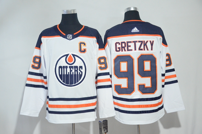 Oilers 99 Wayne Gretzky White Adidas Jersey