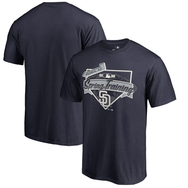 San Diego Padres Fanatics Branded 2017 MLB Spring Training Logo T Shirt Navy