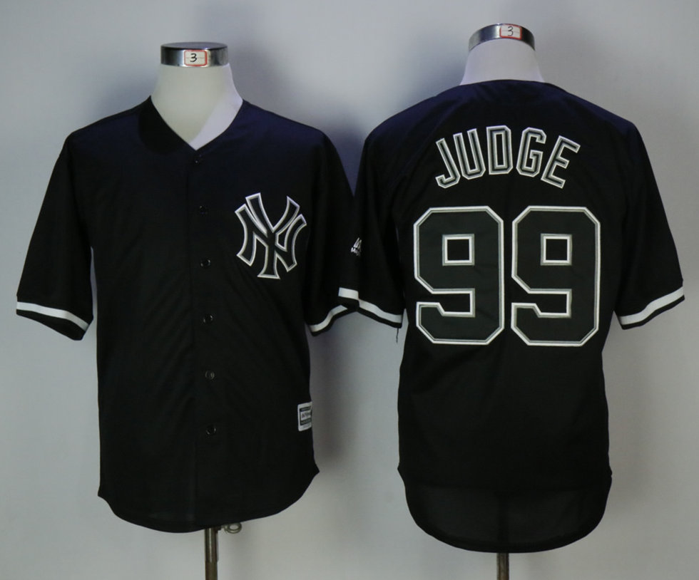 Yankees 99 Aaron Judge Black Cool Base Jersey