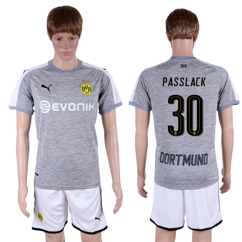 2017-18 Dortmund 30 PASSLACK Third Away Soccer Jersey