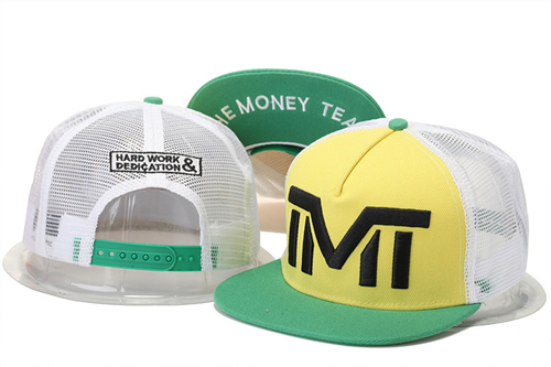 The Money Team Black Logo Yellow Adjustable Hat GS