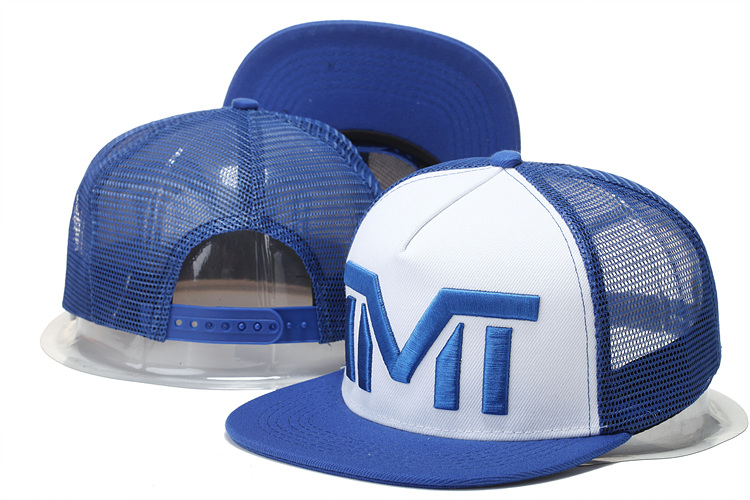 The Money Team Blue Logo White Adjustable Hat GS