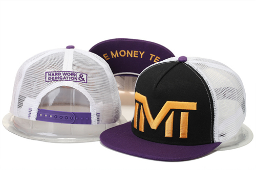 The Money Team Gold Logo Black & White Adjustable Hat GS