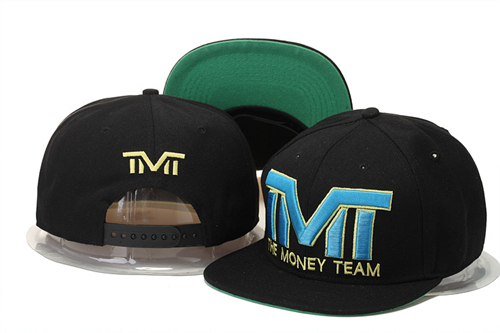 The Money Team Light Blue Logo Black Adjustable Hat GS