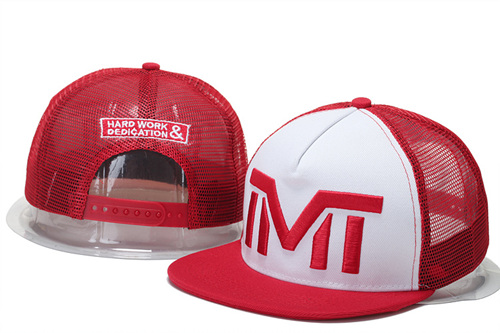 The Money Team Red Logo White & Red Adjustable Hat GS