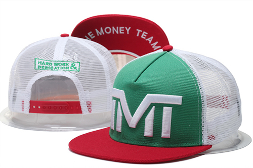 The Money Team White Logo Green Adjustable Hat GS