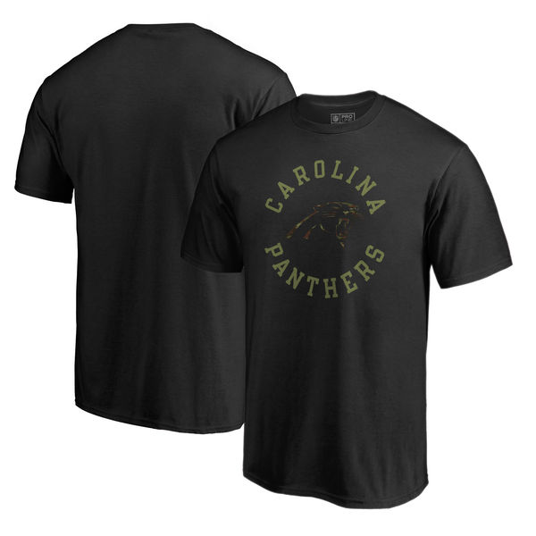 Carolina Panthers NFL Pro Line by Fanatics Branded Camo Collection Liberty Big & Tall T-Shirt Black