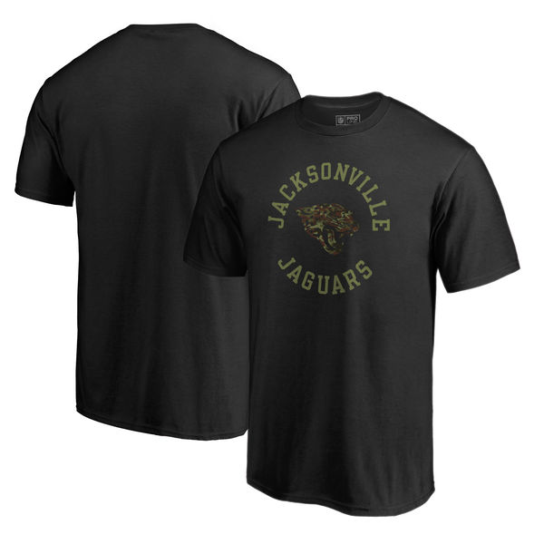 Jacksonville Jaguars NFL Pro Line by Fanatics Branded Camo Collection Liberty Big & Tall T-Shirt Black